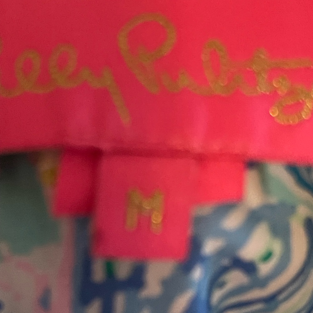 Lilly Pulitzer Pink and Blue Patterned Fabric Dress - Picture 2 of 2